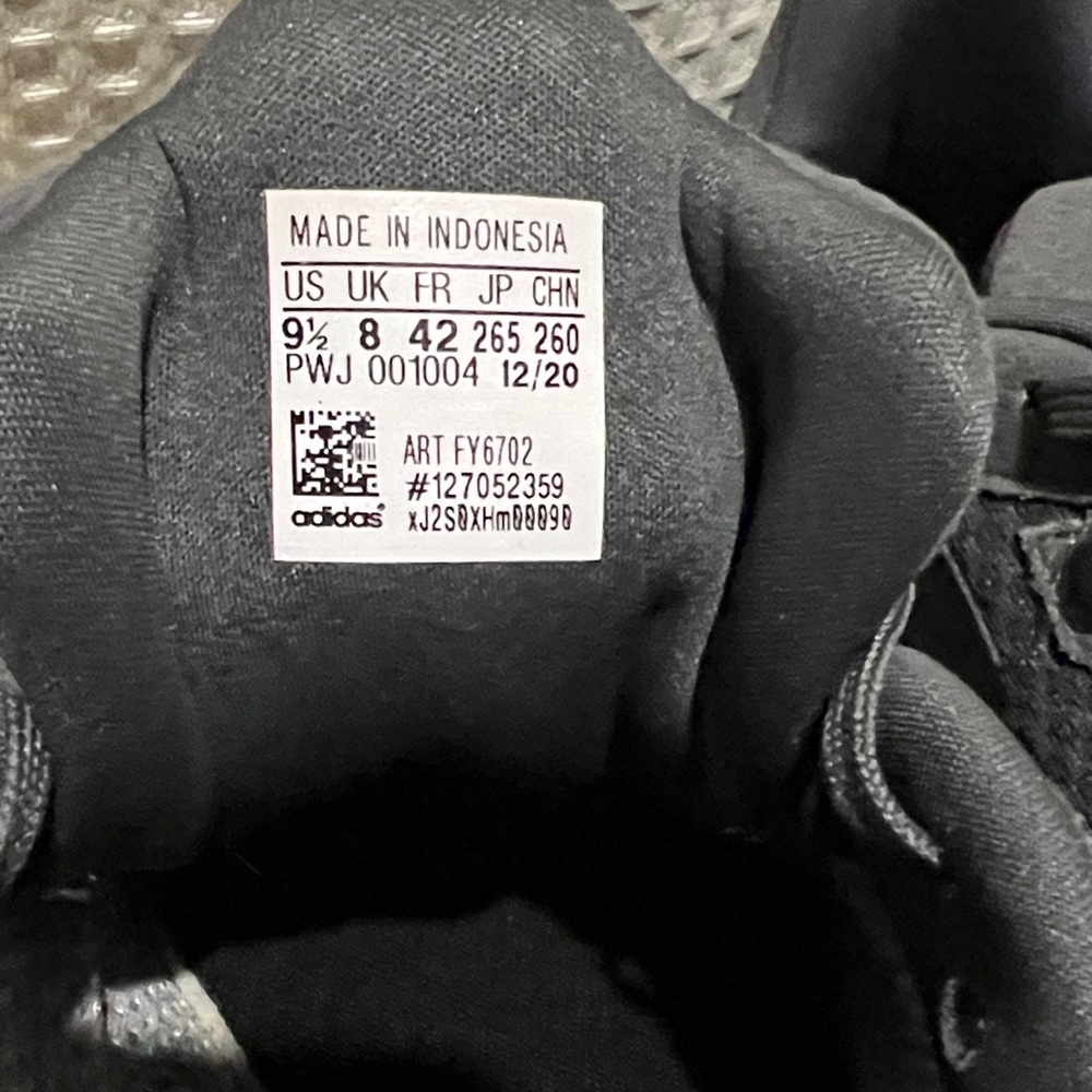 Adidas Women's Dark Gray and Pink Athletic Shoes - Picture 2 of 6